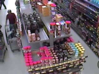 RAW VIDEO: Sarasota man caught on surveillance video looking up skirts at Walmart