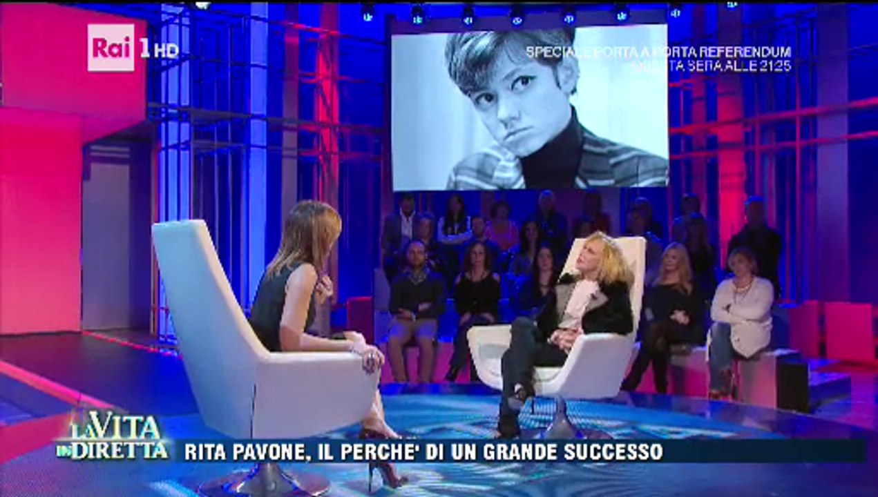 Rita Pavone ospite a "La Vita in Diretta"  5 / 12 / 2016