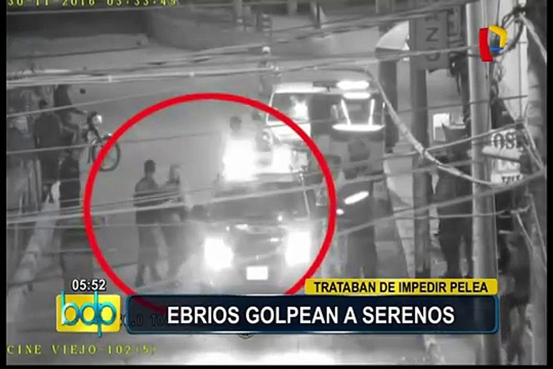 Tumbes: sujetos en estado de ebriedad golpean a serenos