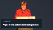 Angela Merkel se lance dans les législatives