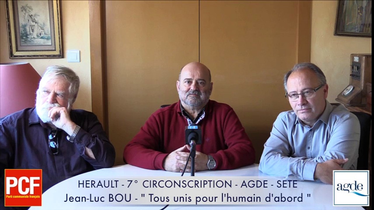 HERAULT - 7° - CIRCONSCRIPTION - Jean-Luc BOU - Tous unis pour l'humain d'abord - 1