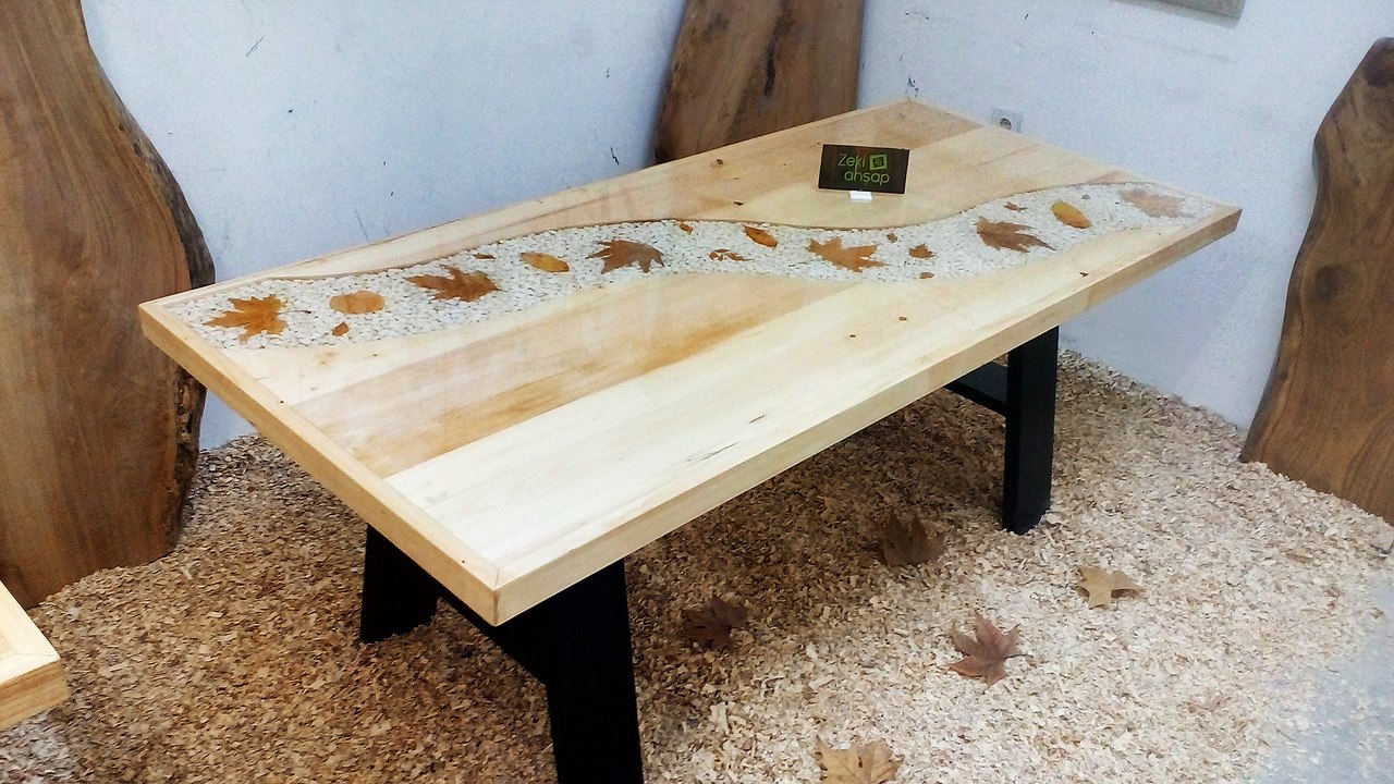 Epoksi Masa Doğal Ahşap