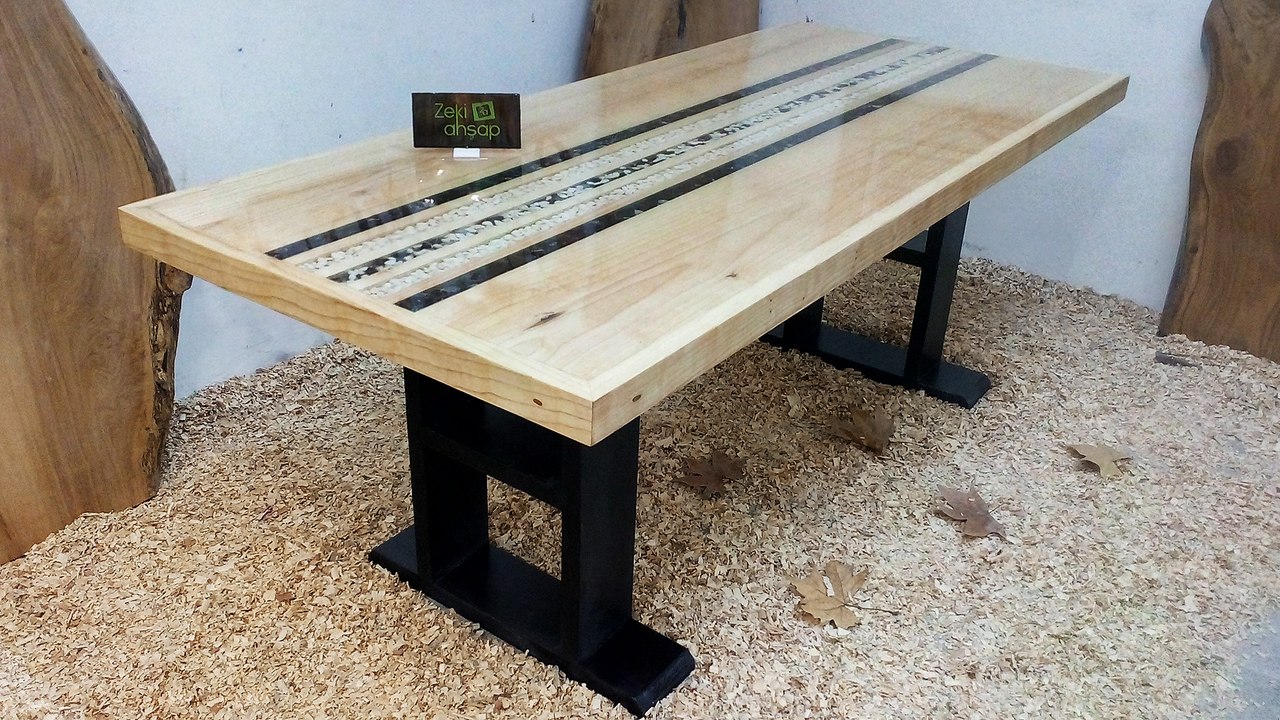 Epoksi Masa (epoxy dining table)