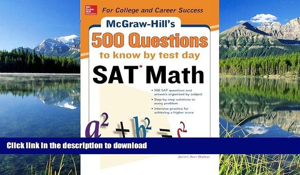 Read Book 500 SAT Math Questions to Know by Test Day (Mcgraw Hill s 500 Questions to Know By Test