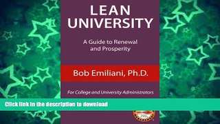 READ Lean University: A Guide to Renewal and Prosperity On Book