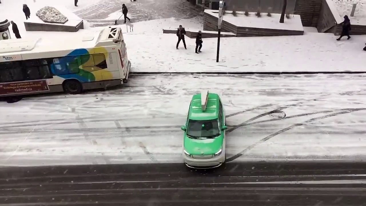 Un lundi matin d'hiver à Montréal qui démarre sur les chapeaux de roues