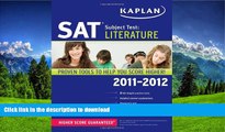 Pre Order Kaplan SAT Subject Test Literature 2011-2012 (Kaplan SAT Subject Tests: Literature)