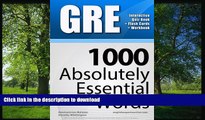 Read Book GRE Interactive Quiz Book   Online   Flash Cards/ 1000 Absolutely Essential Words. A
