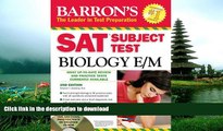 Hardcover SAT Subject Test Biology E/M with CD-ROM, 2nd Edition (Barron s SAT Subject Test Biology
