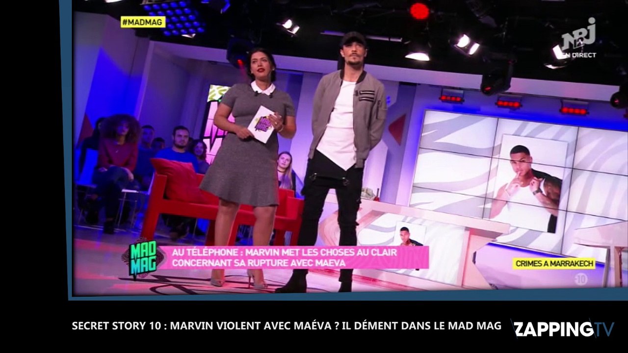 Secret Story 10 : Marvin violent avec Maéva ? Il dément dans le Mad Mag !