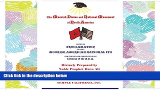 READ THE NEW BOOK Official Proclamation of Real Moorish American Nationality: Our Status and