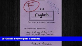 Read Book F in English (F in Exams) Full Download