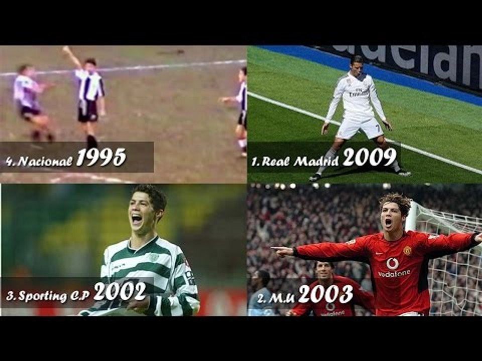 Cristiano Ronaldo - First Goal For (all team)