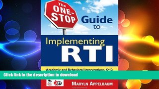 Read Book The One Stop Guide to Implementing RTI: Book On Book
