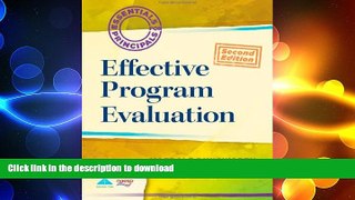 Audiobook Effective Program Evaluation (2nd Edition) (Essentials of Principals)