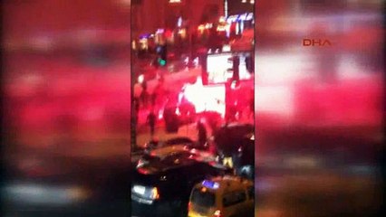 Kiev'deki saldırı anı kameralarda