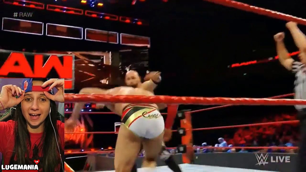 WWE Raw 12/5/16 The Club vs Cesaro Sheamus