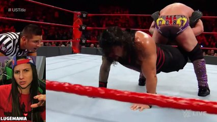 WWE Raw 12/5/16 Roman Reigns vs Jericho