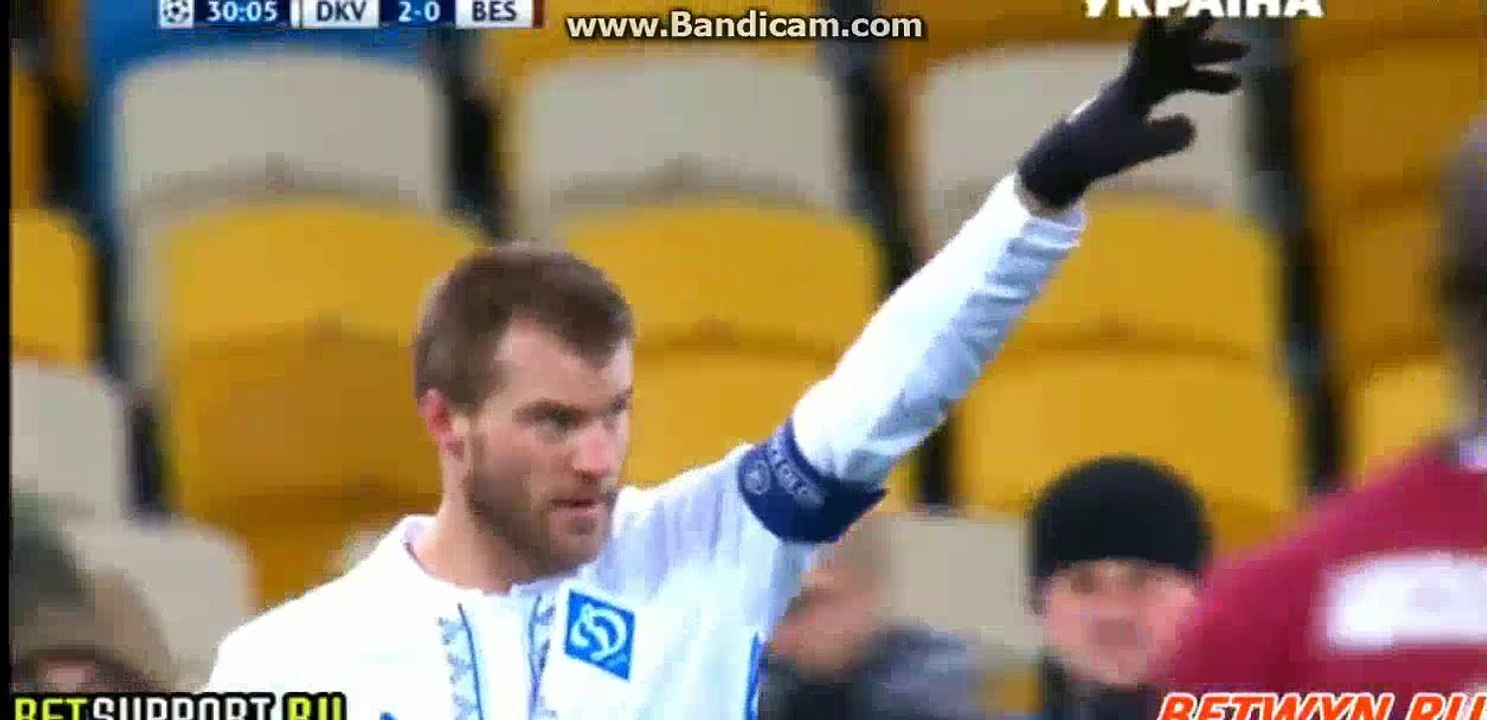 Andrey Yarmolenko Penalty Goal HD - Dynamo Kyiv 2-0 Besiktas - 06.12.2016 HD