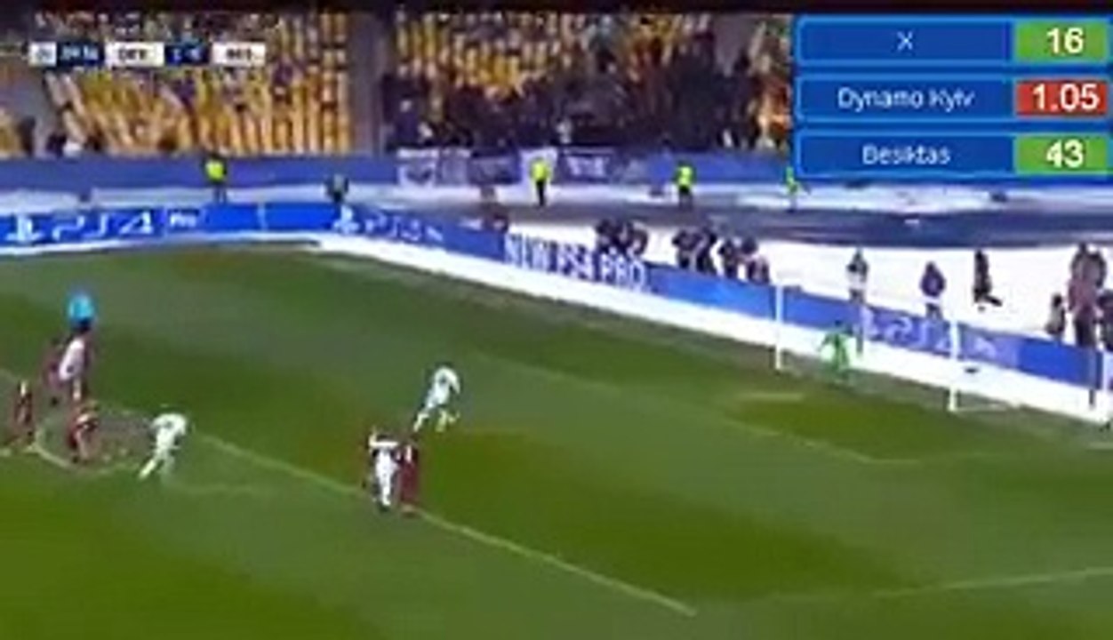 2-0 Andrey Yarmolenko Penalty Goal HD - Dynamo Kyiv 2-0 Besiktas 06.12.2016 HD