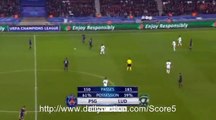 Edinson Cavani Goal PSG 1 - 1 Ludogorets CL 6-12-2016