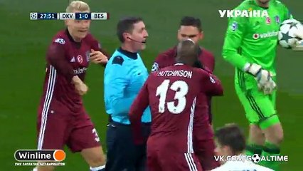 Dynamo Kiev - Besiktas 2 - 0 Yarmolenko (pénalités).