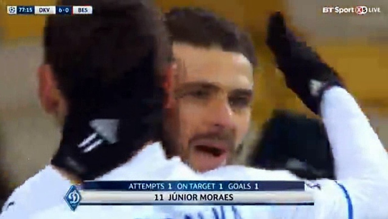 Junior Moraes Goal HD - Dyn. Kiev	6-0	Besiktas 06.12.2016
