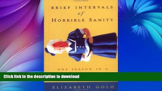 Read Book Brief Intervals of Horrible Sanity: One Season in a Progressive School Kindle eBooks