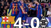 Barcelona vs Borussia Monchengladbach 4-0- All Goals & highlights - 06.12.2016ᴴᴰ