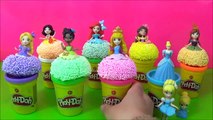 Disney Princess Little Kingdom Play Foam Play-doh Toys Surprise! Learn Colors Toys Kids Floam Video