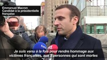 Macron rend hommage aux victimes françaises au mémorial du 9-11