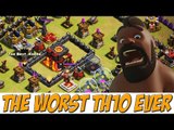 The Worst TH10 War Base Ever In Clan War | But Also Clever | Clash of Clans