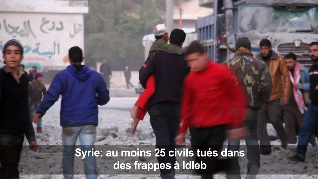 Syrie: 25 civils tués dans des frappes à Idleb