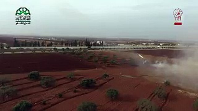 Боевики террористической группировки Ахрар аш-Шам ведут обстрел населенного пункта Фуа в провинции Идлиб