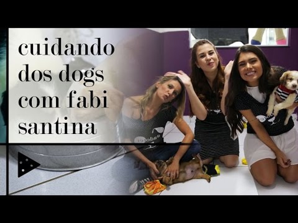 UM DIA CUIDANDO DE CACHORRINHOS NO ABRIGO COM FABI SANTINA