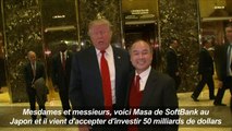Trump affirme que SoftBank investira 50 milliards aux Etats-Unis