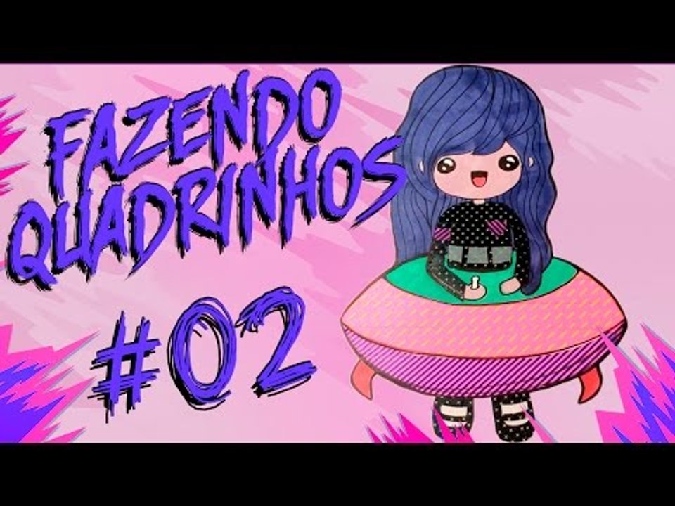 DESENHANDO MENINA UFO COM COPIC | KAREN JONZ