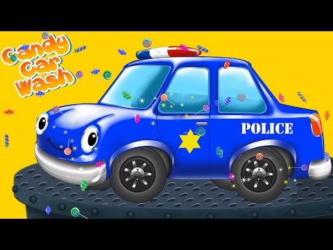 POLICE CAR | Car Wash|Car Wash Games |Candy Car Wash |  Car Wash App
