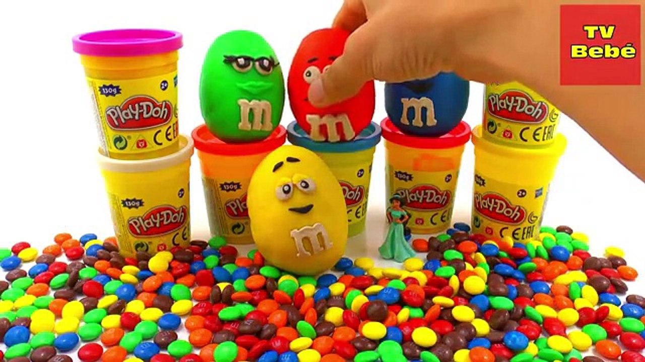 Play Doh Huevos sorpresa de M&M | Huevos sorpresas de Play-Doh en espanol | Juguetes para ninos