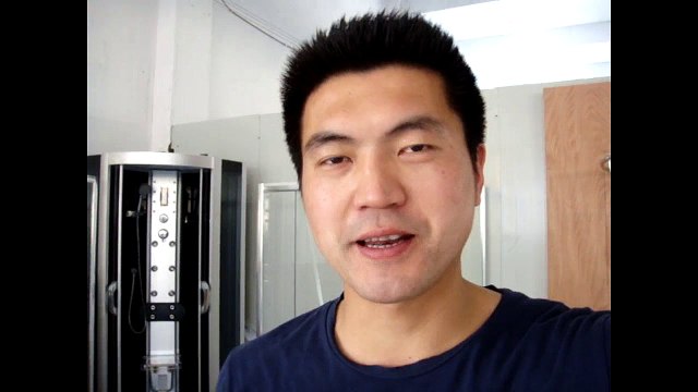 Jordan Sliding Shower Door coupled with fixed Glass Door