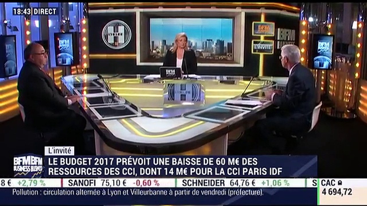 Didier Kling commente les 60 millions de baisse des ressources des CCI - 07/12