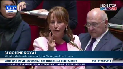 Ségolène Royal sur la polémique Fidel Castro: "n'allez pas me dire que 4 millions de touristes se rendent dans une dictature!"