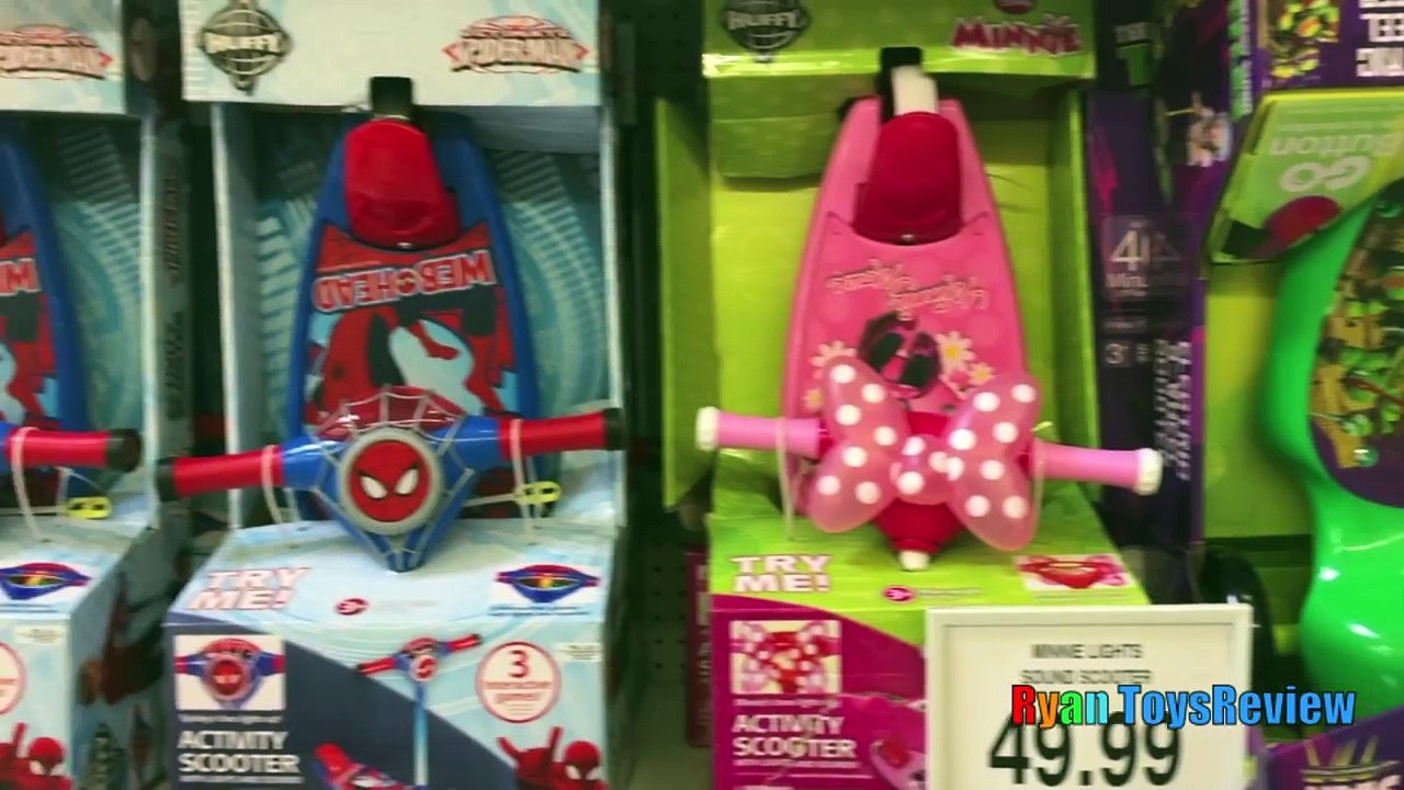 Disney Cars Lightning McQueen Scooter Shopping Trip with Ryan ToysReview-rCLstjet5bk