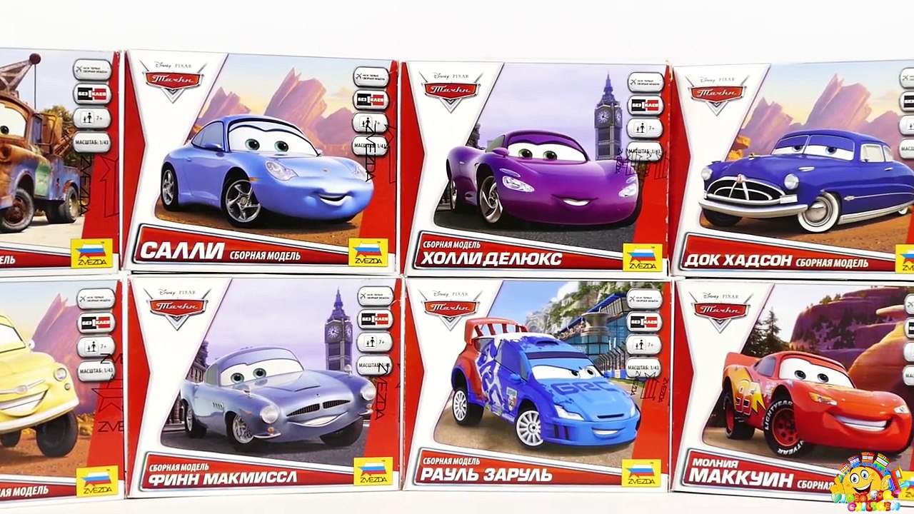 CARS FOR KIDS: Lightning Mcqueen Model Kit Zvezda, Car from Disney Pixar Cartoon Cars Toys