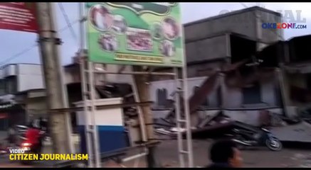 VIdeo Amatir Bangunan Hancur Akibat Gempa di Aceh