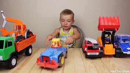 ОБЗОР МАШИН СПЕЦТЕХНИКИ. 12 БОЛЬШИХ МАШИН. РАСПАКОВКА ИГРУШЕК.  Развивающие мультики.