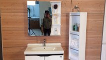PVC Bathroom Cabinet With Swing Side Cabinet