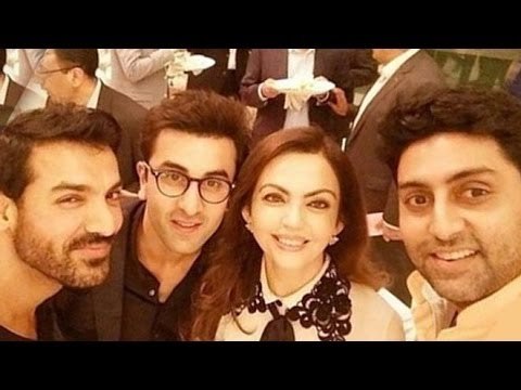 Ranbir Kapoor, Abhishek Bachchan, John Meet Nita Ambani | ISL Meet 2016
