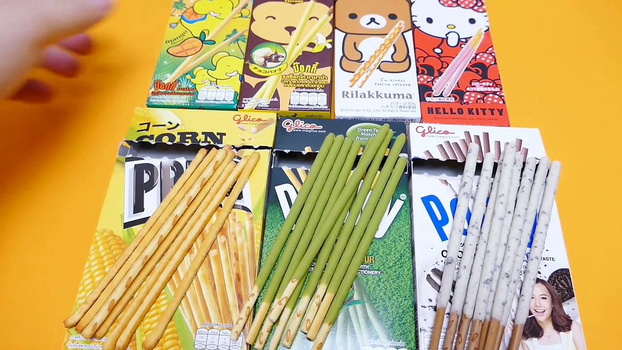 Rilakkuma, Hello Kitty & Pocky Corn, Green Tea & Cookies & Cream Sticks-3_fUVsWpBu4