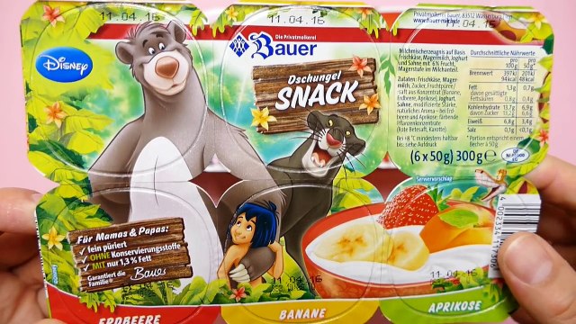 Danone Frozen Anna & Elsa, Danone Disney Car & Bauer Dschungel Snack Yogurts-tjQw9bESs-o